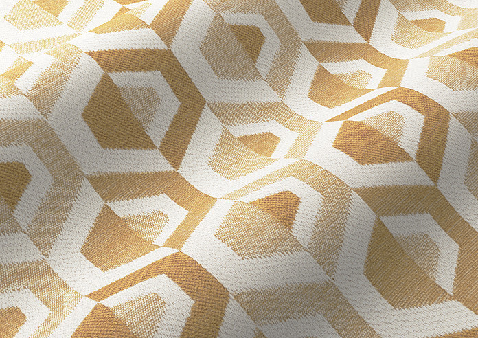 Gusta, Ochre - Made to Measure Curtains - Image 4